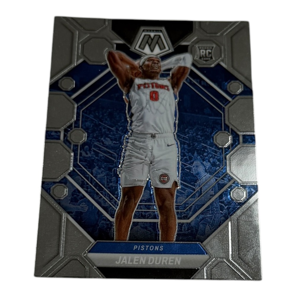 2022-23 Panini Mosaic Jalen Duren Rookie Card 225 Detroit Pistons RC Base Silver